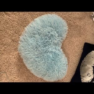 Blue heart pillow